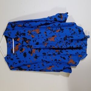 APT 9 allover Print Women's Blouse Size L